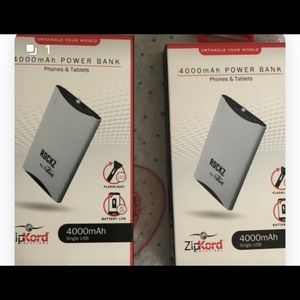 Two zip kord charging block
